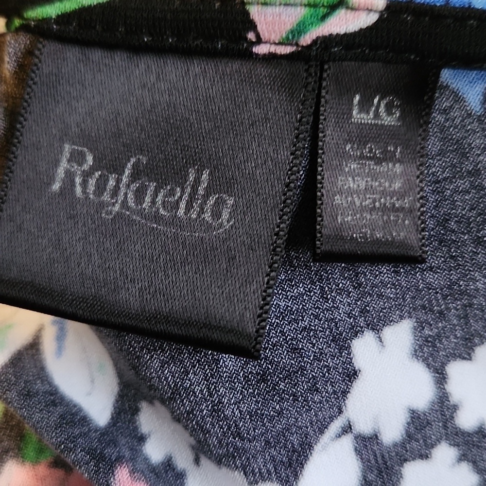 Rafaella Floral Print Top with Side Tie - Picture 10 of 11